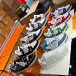 Louis Vuitton Unisex LV Trainer Sneaker Black Eclipse Monogram Canvas Rubber Flowers - Image 10