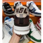 Louis Vuitton Unisex LV Trainer Sneaker Brown Ebene Damier Grained Calf Leather - immagine 7