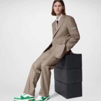 Louis Vuitton Unisex LV Trainer Sneaker Green Mini Monogram-Embossed Calf Monogram Leather (4)