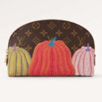 Louis Vuitton Unisex LV x YK Cosmetic Pouch Monogram Coated Canvas Colorful Pumpkin Print