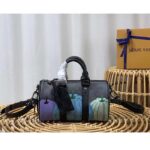 Louis Vuitton Unisex LV x YK Keepall 25 Monogram Eclipse Reverse Coated Canvas Pumpkin - immagine 2