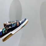 Louis Vuitton Unisex LV x YK LV Trainer Sneaker Khaki Green Camouflage-Printed Canvas Grained Calf – Image 7