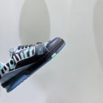 Louis Vuitton Unisex LV x YK LV Trainer Sneaker Navy Blue Camouflage-Printed Canvas Grained Calf – Bild 9