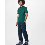 Louis Vuitton Unisex LV x YK LV Trainer Sneaker Navy Blue Camouflage-Printed Canvas Grained Calf – Bild 11