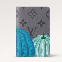 Louis Vuitton Unisex LV x YK Pocket Organizer Monogram Eclipse Reverse Coated Canvas Pumpkin Print (2)