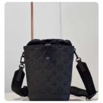 Louis Vuitton Unisex Noe Sling Black Calf Leather Textile Lining Drawstring Closure - Image 2