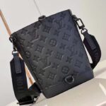 Louis Vuitton Unisex Noe Sling Black Calf Leather Textile Lining Drawstring Closure - Image 3