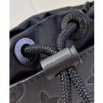 Louis Vuitton Unisex Noe Sling Black Calf Leather Textile Lining Drawstring Closure - Image 9