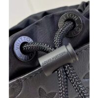 Louis Vuitton Unisex Noe Sling Black Calf Leather Textile Lining Drawstring Closure (2)