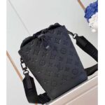 Louis Vuitton Unisex Noe Sling Black Calf Leather Textile Lining Drawstring Closure - Image 4