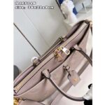 Louis Vuitton Unisex Trianon MM Tourterelle Gray Embossed Grained Cowhide Leather – Image 6