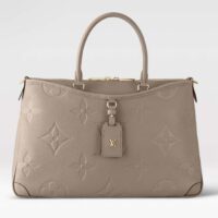 Louis Vuitton Unisex Trianon MM Tourterelle Gray Embossed Grained Cowhide Leather (3)