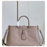 Louis Vuitton Unisex Trianon MM Tourterelle Gray Embossed Grained Cowhide Leather – Image 2