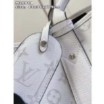 Louis Vuitton Unisex Weekend Tote NM Optic White Monogram Coated Canvas Taiga Cowhide - Image 6
