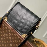 Louis Vuitton Women Dauphine MM Handbag Black Calfskin Leather (4)