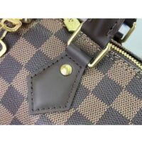 Louis Vuitton Women LV Braided Speedy 25 Handbag Damier Ebene Coated Canvas (5)