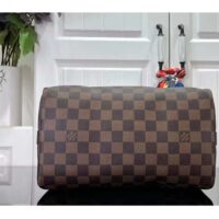 Louis Vuitton Women LV Braided Speedy 25 Handbag Damier Ebene Coated Canvas (5)