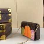 Louis Vuitton Women LV x YK Félicie Pochette Monogram Coated Canvas Pumpkin Print - Bild 4