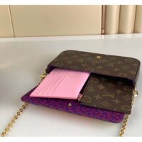 Louis Vuitton Women LV x YK Félicie Pochette Monogram Coated Canvas Pumpkin Print (1)