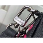 Louis Vuitton Women LV x YK Multi Pochette Accessoires Black Fuchsia Embossed Grained Monogram Empreinte Cowhide - Bild 10