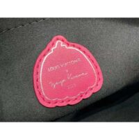 Louis Vuitton Women LV x YK Multi Pochette Accessoires Black Fuchsia Embossed Grained Monogram Empreinte Cowhide (9)