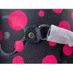 Louis Vuitton Women LV x YK Neverfull MM Black Fuchsia Embossed Grained Monogram Empreinte Cowhide - Imagen 7
