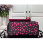 Louis Vuitton Women LV x YK Neverfull MM Black Fuchsia Embossed Grained Monogram Empreinte Cowhide - Imagen 5