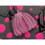 Louis Vuitton Women LV x YK Neverfull MM Black Fuchsia Embossed Grained Monogram Empreinte Cowhide - Imagen 9