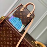 Louis Vuitton Women LV x YK Petit Sac Plat Monogram Coated Canvas Pumpkin Print - immagine 3