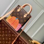 Louis Vuitton Women LV x YK Petit Sac Plat Monogram Coated Canvas Pumpkin Print - immagine 2