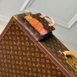 Louis Vuitton Women LV x YK Petit Sac Plat Monogram Coated Canvas Pumpkin Print - immagine 5