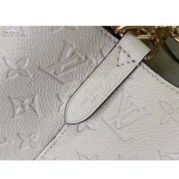 Louis Vuitton Women NeoNoé MM Bucket Bag Crème Beige Embossed Grained Cowhide Leather (6)