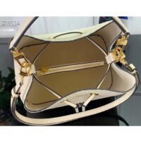 Louis Vuitton Women NeoNoé MM Bucket Bag Crème Beige Embossed Grained Cowhide Leather (6)