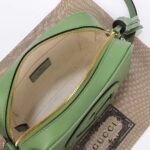 Gucci Women GG Blondie Small Shoulder Bag Green Leather Zipper Closure - immagine 7