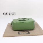 Gucci Women GG Blondie Small Shoulder Bag Green Leather Zipper Closure - immagine 5