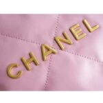 Chanel Women CC 22 Backpack Shiny Calfskin Gold-Tone Metal Lilac – Bild 8