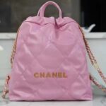Chanel Women CC 22 Backpack Shiny Calfskin Gold-Tone Metal Lilac – Bild 2