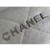 Chanel Women CC 22 Handbag Metallic Calfskin Silver-Tone Metal Silver (10)