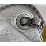 Chanel Women CC Large Back Pack Chanel 22 Handbag Metallic Calfskin Silver-Tone Metal - Image 12