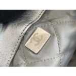 Chanel Women CC Large Back Pack Chanel 22 Handbag Metallic Calfskin Silver-Tone Metal - Image 11