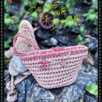 Chanel Women CC Small Shopping Bag Crochet Mixed Fibers Calfskin Beige Pink (15)