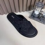 Dior Unisex CD Dior Alias Sandal Black Dior Oblique Jacquard Calfskin Insole - immagine 4