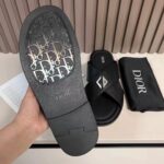 Dior Unisex CD Dior Alias Sandal Black Grained Calfskin Black Calfskin Insole - immagine 10