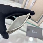 Dior Unisex CD Dior Caro Five Slot Card Holder Cloud Latte Supple Cannage Calfskin - immagine 10