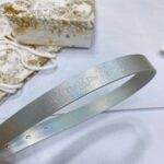 Dior Unisex CD Dior Or Saddle Belt Metallic Silver-Tone Smooth Calfskin 20 MM - Image 5