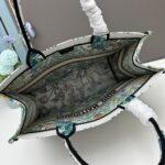 Dior Unisex CD Medium Dior Book Tote White Multicolor Étoile De Voyage Embroidery - Image 8