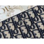 Dior Unisex CD Zipped Long Wallet Beige Black Dior Oblique Jacquard - immagine 9