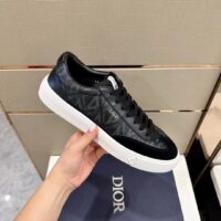 Dior Unisex Shoes B101 Sneaker Black CD Diamond Canvas Smooth Calfskin Nubuck (4)