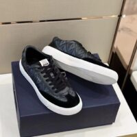 Dior Unisex Shoes B101 Sneaker Black CD Diamond Canvas Smooth Calfskin Nubuck (4)