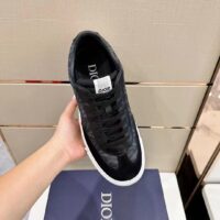 Dior Unisex Shoes B101 Sneaker Black CD Diamond Canvas Smooth Calfskin Nubuck (4)